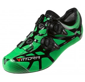 green cycling shoes